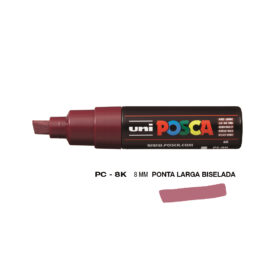 Marcador Uniball Posca PC-8K 8,0mm Vinho Tinto (60)