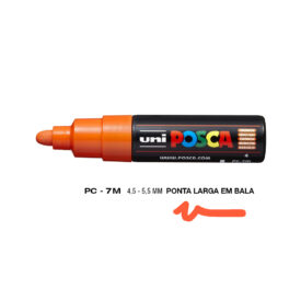 Marcador Uniball Posca PC-7M 4,5mm Laranja (4)