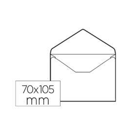 Envelopes 075x110mm A7 s/Janela s/Cola Branco 100un