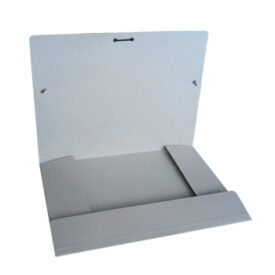 Pasta Cartolina 350gr 310x230 Abas/Elast Cinza x 5un