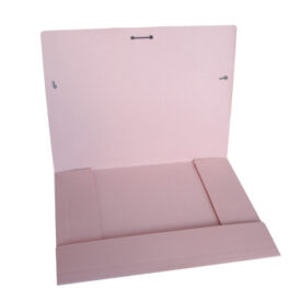 Pasta Cartolina 350gr 310x230 Abas/Elast Rosa x 5un