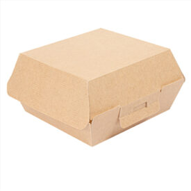 Caixa Hamburguer THEPACK 6,2x12,5x13cm Natural 50un