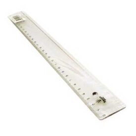 Régua Plástico Cristal 30cm Smart Office