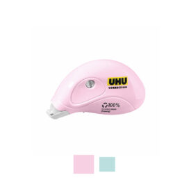 Corretor Fita Mini Roller UHU 5mmx6m Sortido Pastel x 3un
