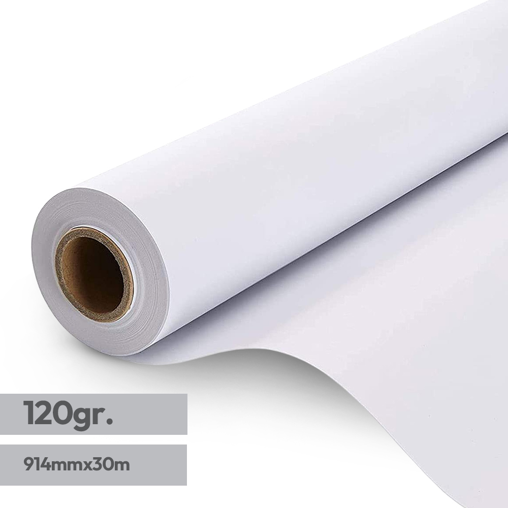 Papel 0914mmx030m 120g Premium Coated Evolution 1 Rolo