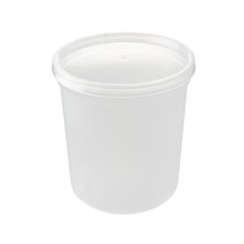 Embalagem Redonda Alimentar 1L PP c/Tampa 25 x 2un