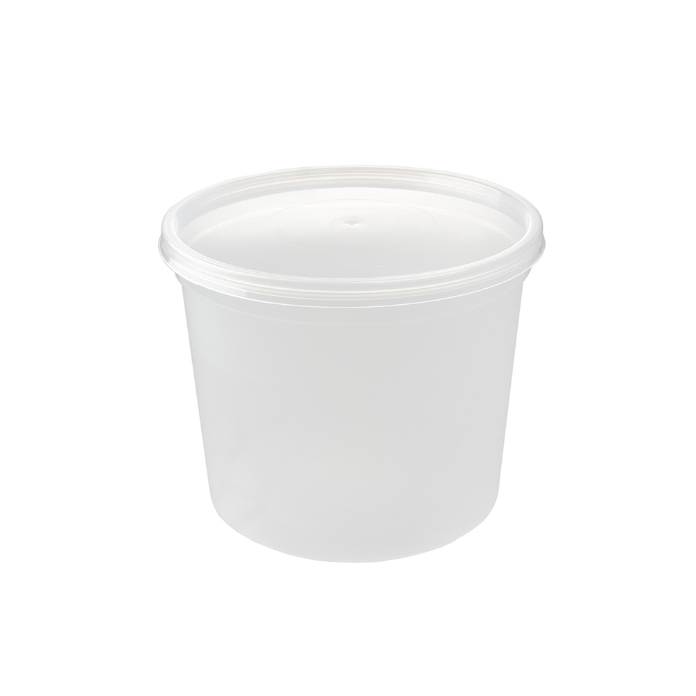 Embalagem Redonda Alimentar 500ml PP c/Tampa 50un