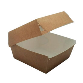 Caixa Hamburguer Kraft 500ml 11,5x11,5x7,5cm 150un
