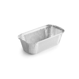 Embalagem Alimentar Alumínio 1500ml Retangular c/Tampa 100un