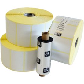 Etiquetas 102x32x25mm 1000T Papel Mate ZEBRA 12 Rolos