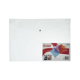 Bolsa A3 com Fecho Botão Transparente Eagle