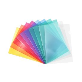Bolsa Plastico em L A4 (90microns) -Cores Sortido-10un