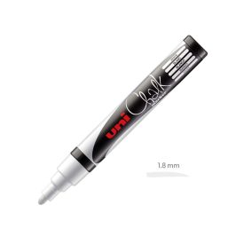 Marcador Giz Branco 1,8-2,5mm UNI PWE-5M x 2un