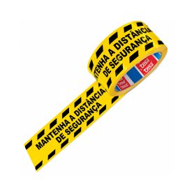 Fita Adesiva PVC Distância Segurança Tesa 50mmx33mts