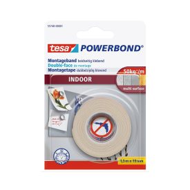 Fita Adesiva Dupla Face Tesa PowerBond Interior 19mmx1,5mts