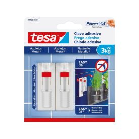 Prego Adesivo Tesa Powerstrips 3Kg Superfícies Lisas 2un