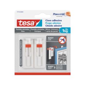 Prego Adesivo Tesa Powerstrips 1Kg Superfícies Porosas 2un