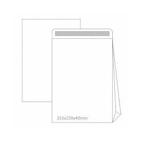 Envelopes Saco 250x353 c/Fole 40mm B4 Branco 090g 50un