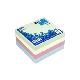 Bloco Notas Aderentes 75x75mm Pastel Cubo 400 Folhas x 3un