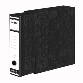 Pasta Arquivo+Cx Fixa Ambar L80 310x285 Marmor Preto-1un x 5un