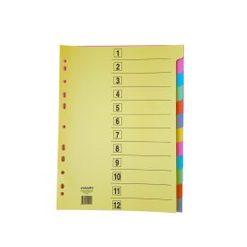 Separadores A4 Cartolina 12un (202) (1011)