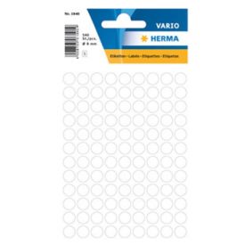 Etiquetas Redondas 08mm Branco Herma1840  540un