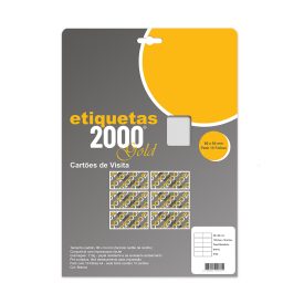Cartões Visita 86x54mm 210g InkJet 10Fls 100un