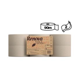 Papel Higiénico (Jumbo) 2Fls 090mts Love&Action 12un